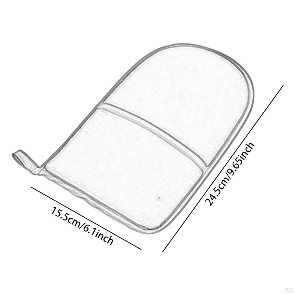 2 Pieces Ironing Gloves Anti Steam Mit Heat Insulation with Loop for Clothes Steamers Thick Sponge
