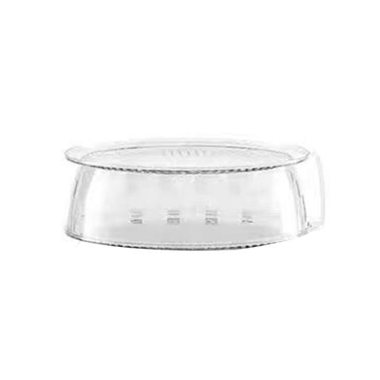 Clear Plastic Food Cover with Handle Universal Dome Lid for Pots Pans 1pc чистый