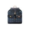 Heritage With Cow Leather Backpack Large Men's Denim Blue C4037-B4DE