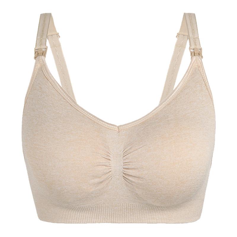 Wire-free Maternity Bra Postpartum Nursing Bra Anti-milk Leakage Bra Pregnancy Anti-sagging and Push-up Bra