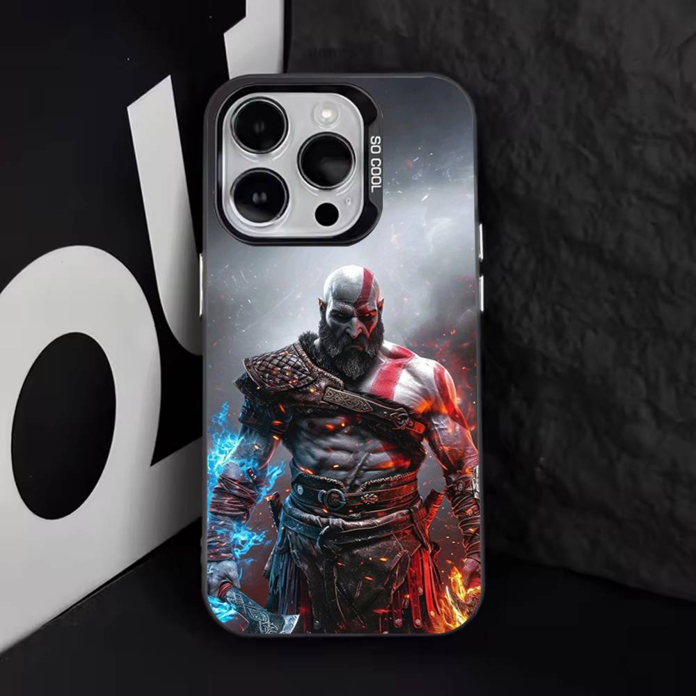 Game G-God of W-War Phone Case For iPhone 17,16,15,14,13,12,11,Pro,Max,Plus,E,Air,Mini Black Tpu Cover