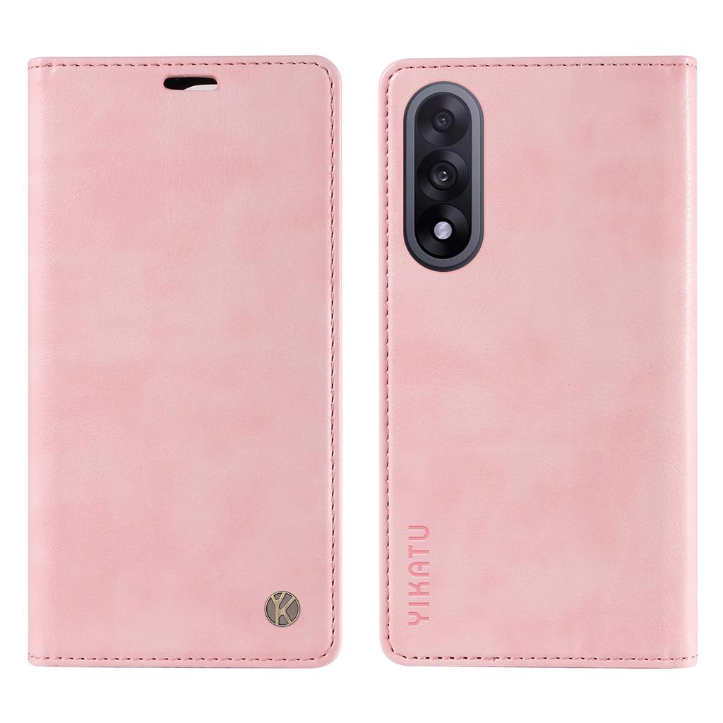 For OnePlus Nord 5 5G/OnePlus Ace 5 Ultra 5G Wallet Case YIKATU YK-006 Magnetic Closure Leather Phone Cover Litchi Texture