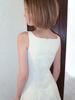 Etmont Pintuck Stitch Sleeveless Dress, Cream