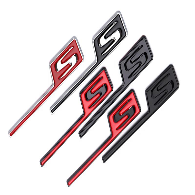 3D ABS Car Rear Trunk Badge Decal BDGJ6 Emblem Sticker S Logo For Mercedes AMG X156 W205 W212 W207 W176 A GLA CLA 45s GLE GLC C E 63S