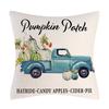 Autumn Theme Thanksgiving Pillow Case Home Decor Pumpkin Truck Farm Pillow Cushion Case