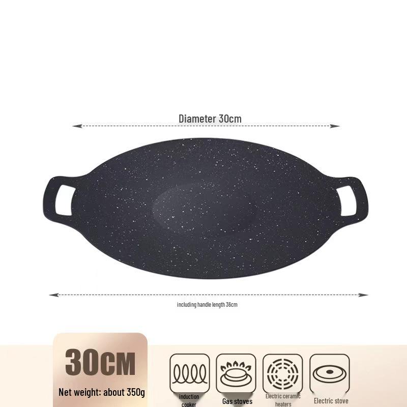 Southeast Asia Portable Double-Ear Outdoor Camping BBQ Grill Plate