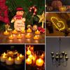 Xiaomi 24Pcs LED Candles Flameless Candle Battery Operated, LED Electric Candles Tea Lights Halloween Christmas Party Decorations