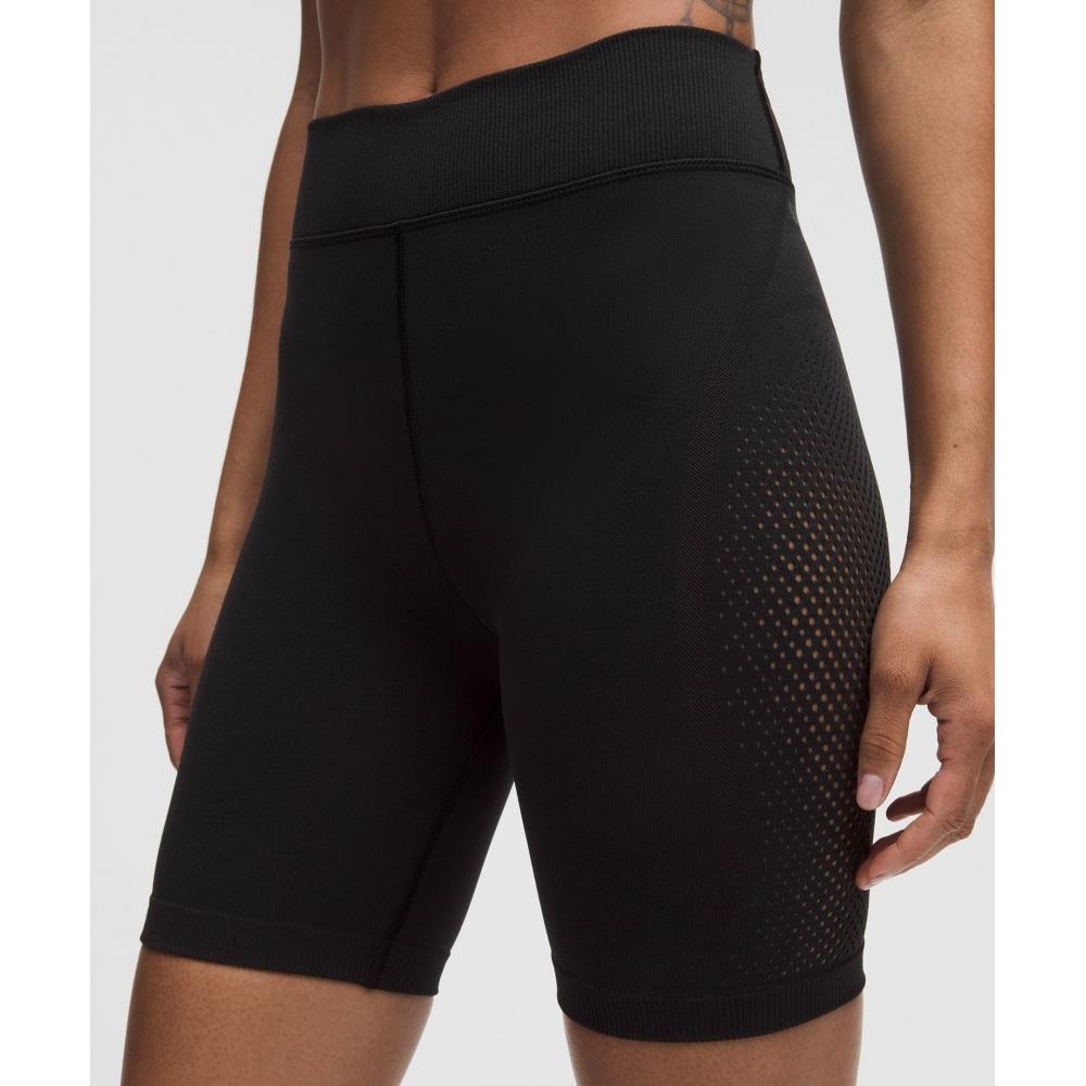 Lululemon Revealknit High Rise Short 8   Slnsh Collection Black