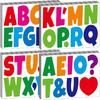 Bemeol Letter Stickers 378 Pcs Bulletin Board Letters for Classroom 4 Inch Alphabet Cutout Letters for Poster Board Display Home Classroom School