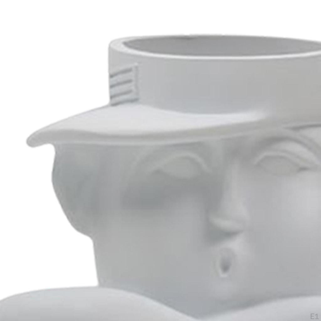 Flower Vase Planters Flowerpot Tabletop Centerpieces Bunch Human Face Statues for Home Decors Dining