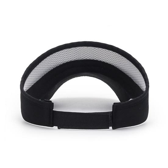 Sun Hat Topless Design Wide Brim UV Protection Elastic Fit Exercise Hat Adjustable Headband Outdoor Sports Hat