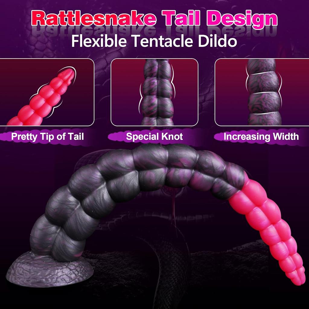 Long Anal Plug Dildo Anal Beads Sex Toy With Suction Cup Soft Silicone Butt Plug Stimulation Monster Dildo Penis Female Male Adult Sex Products