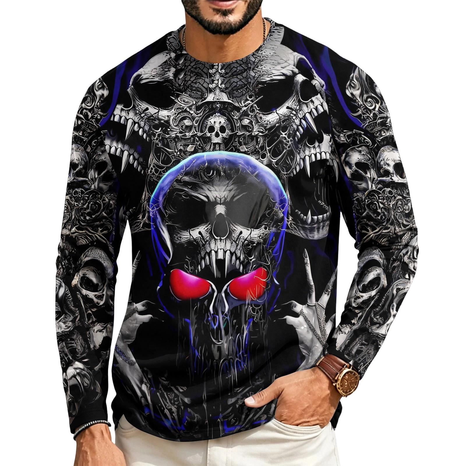 Men s Raglan Long Sleeve T-Shirt Casual Neck Pullover for Everyday Wear L