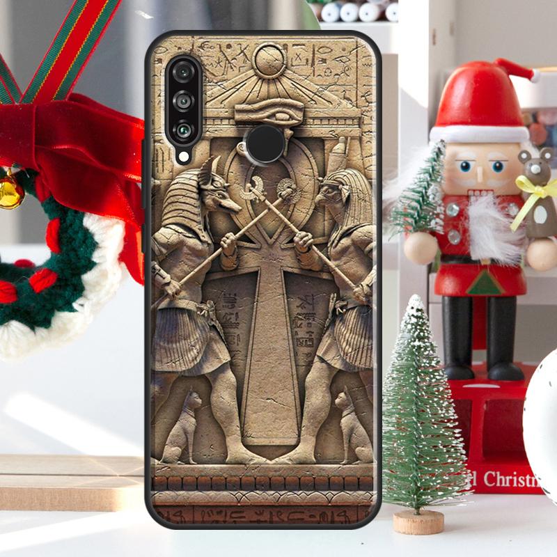 Ägypten Pharao Wandmalerei Für Huawei Nova Y73 Y60 Y70 Y90 Y72 Y61 Y91 7i 8i 11i 12i 12s 9 10 SE P20 P30 P40 Lite Hülle