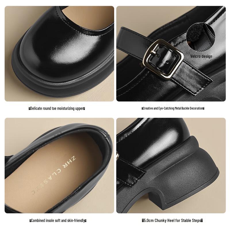 Scarpe Mary Jane con Plateau da Donna ZHR