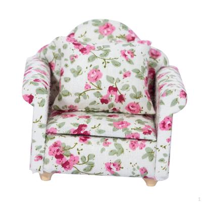 1/12 Simulation Miniature Sofa, Doll Scene Home Supplies, Living Room Furniture Decoration