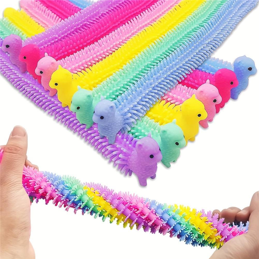 10Pcs Alpaca Stretching Bracelet Stretchy String Noodles Soft Stress Relieving Birthday Party Favors Random Color