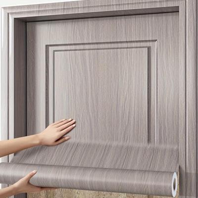 Self-Adhesive Removable Door Sticker - High-End Wood Grain Texture, Door Stickers for Home Renovation, Textured Surface