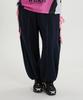 WAIKEI Double Elastic Ribbon Sweatpants Navy