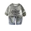 Set casual a maniche lunghe per bambini, comodi outfit da indossare tutti i giorni