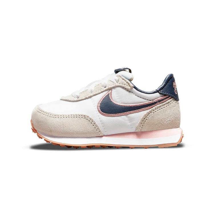 New Nike Waffle Trainer 2 SE Low-Top Toddler Shoes Apricot Blue Powder Infant And Toddler DJ0347-100