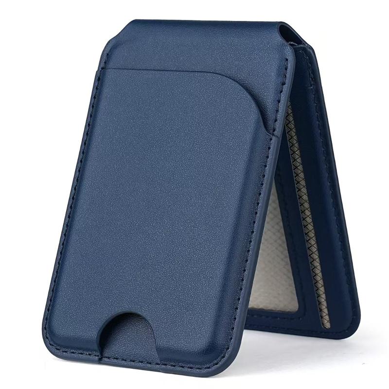 Pivot-Fold Magnetic Card Holder With Magsafe Strong Magnetic Phone Mount With Adjustable Stand
