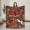 Delorean Back To the Future 80s Style Knitted Blanket Car Time Machine Flannel Throw Blankets Couch Printed Thin Multifunction