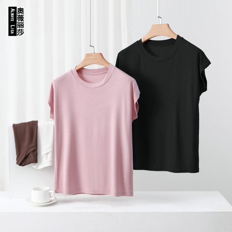 Summer Tops for Women T Shirts 2025 Short Sleeve Casual Soft Outfits Workout Clothes