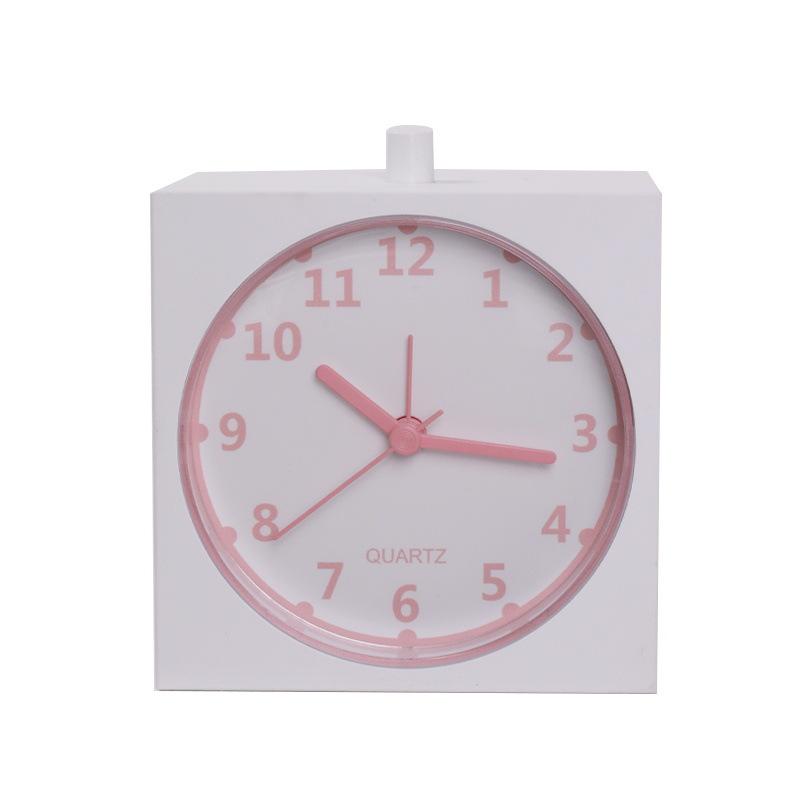 Simple Alarm Clock Bedside Clock with Night Light Silent Movement Scanning Clock Nordic Style Small Alarm Clock