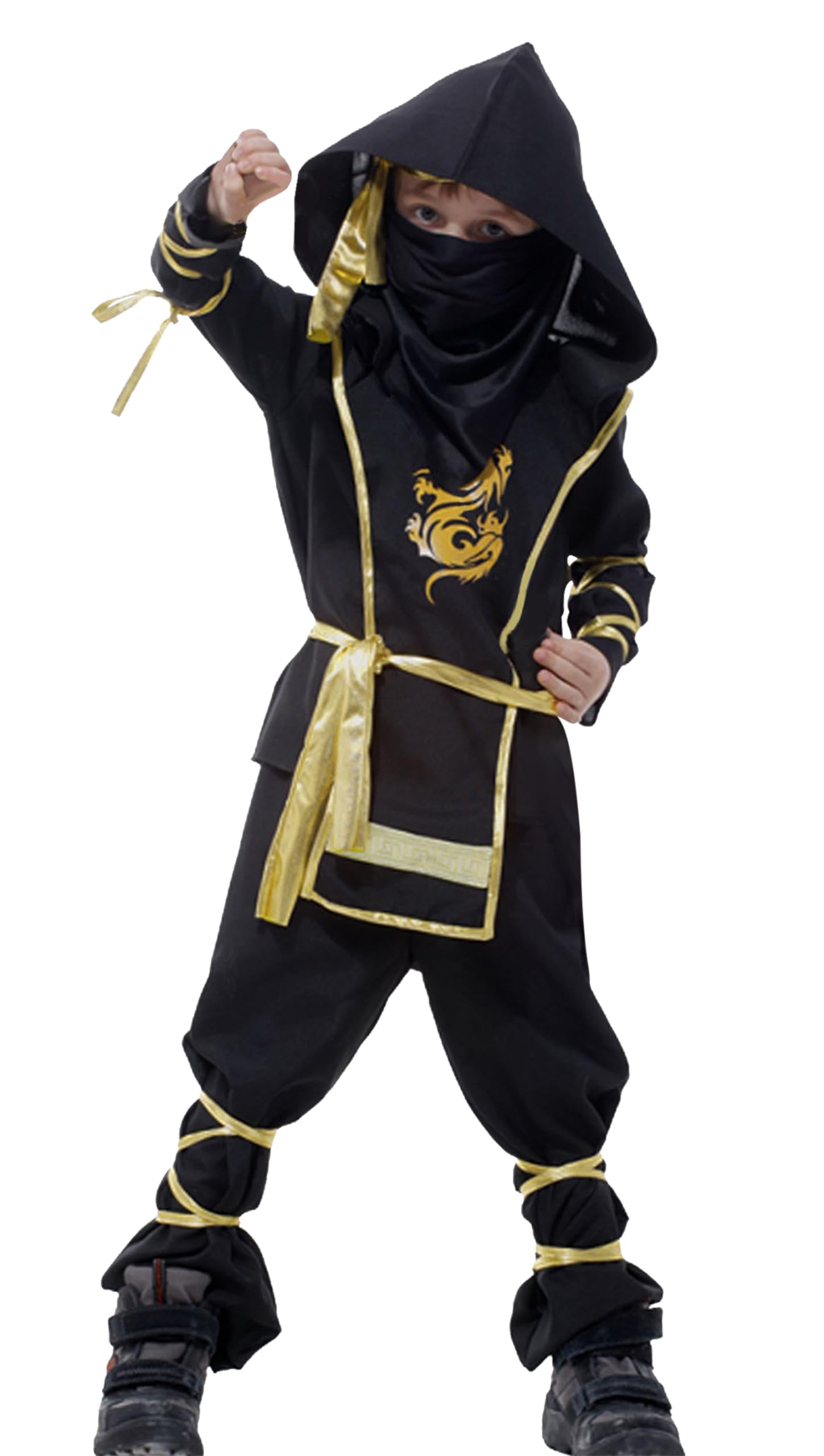 

[Biwinky] Ninja Costume, Samurai Cosplay Costume, Children s Costume, Boys Black Costume, Cosplay Costume, Halloween ...