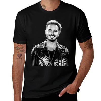 J Balvin Bw T-Shirt Lässig All-Match Kurzarm-T-Shirt