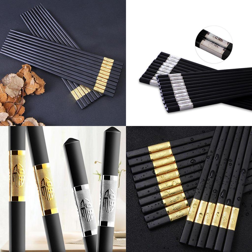 Luxurious Wooden Stainless Steel Chopsticks For Families And Food Enthusiasts