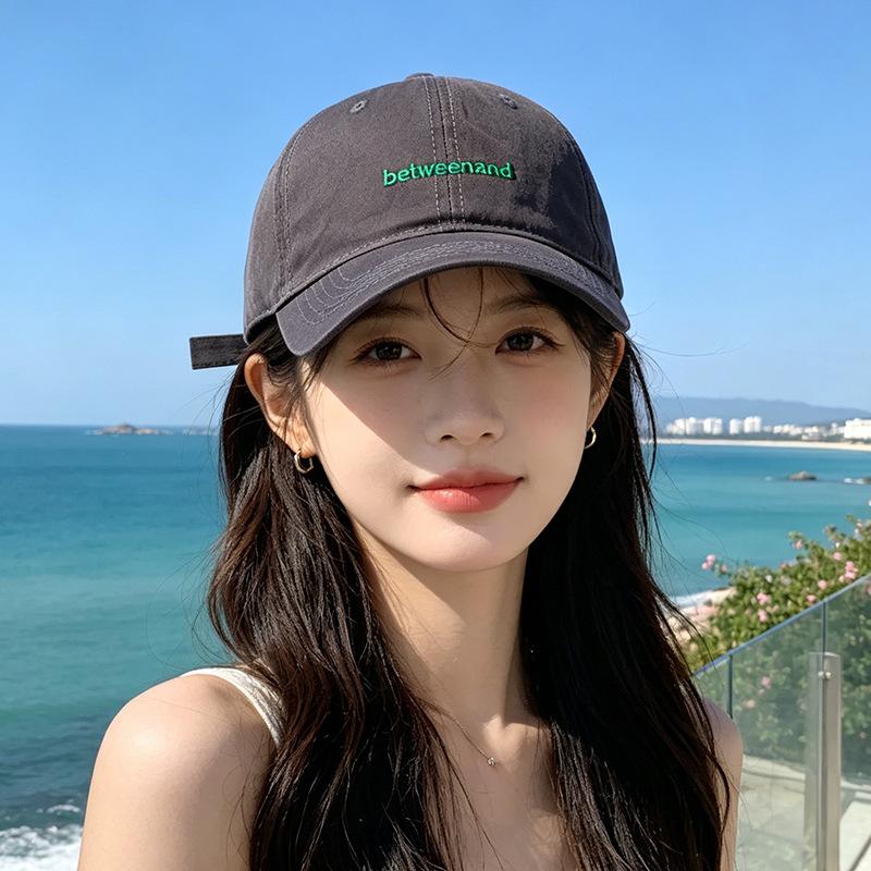 Casual embroidery simple baseball cap children spring and summer multi-color college sunshade cap men