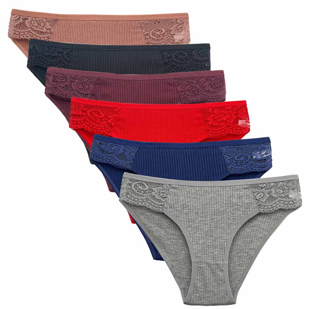 Lady Cotton Panty 5 PCS/SET Solid Color Underpants Seamless Panties For Women Cotton Briefs
