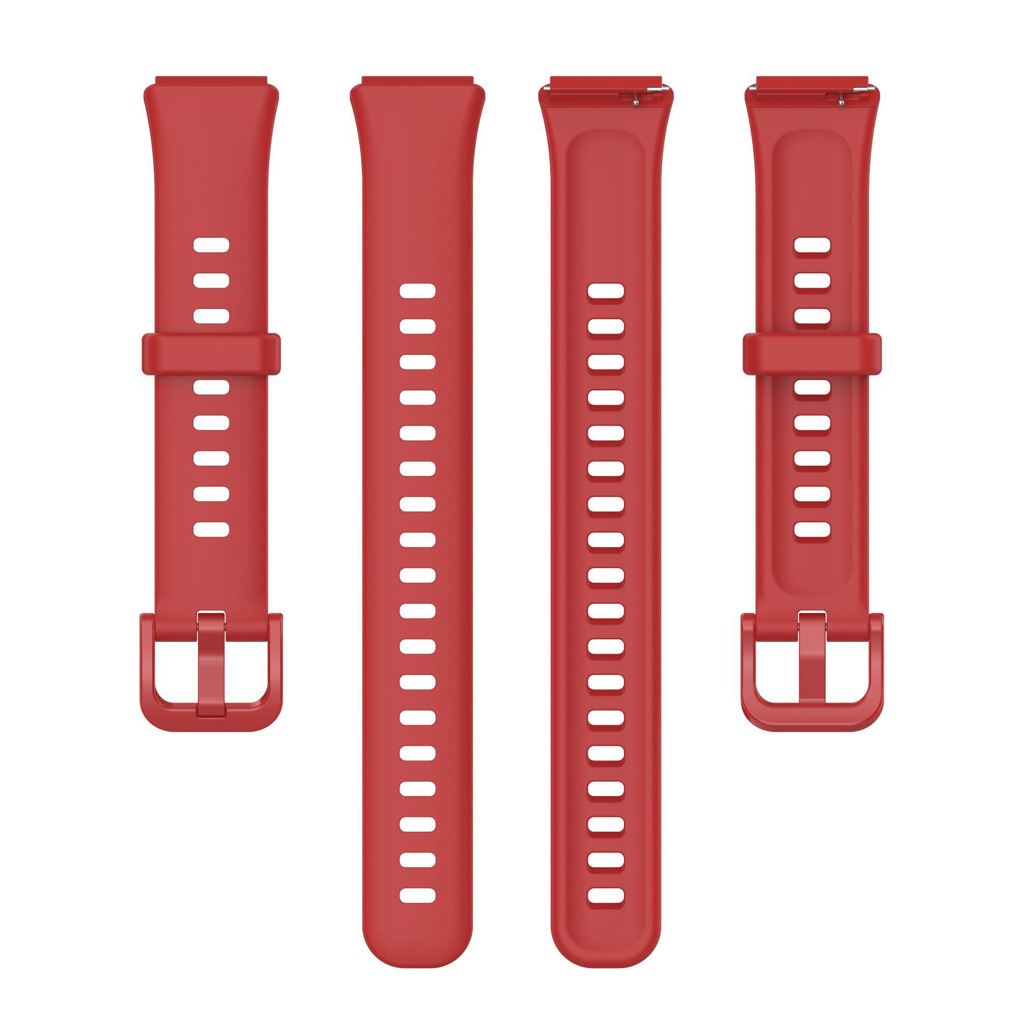 

Fashion Bracelet Accessories Silicone Strap Replacement Soft Watchband Breathable WristBand червоний