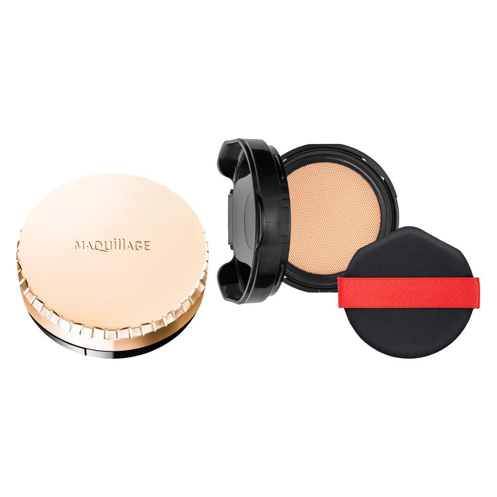 Maquillage Dramatic Jelly Compact Case Limited Edition Set Foundation Slightly Light to Medium 14g & 2, Tone, (x 1)