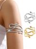 [HS] Heiß 1 Stück Offener Schlangen Oberarm Armreif Armreif Verstellbare Armmanschette Armreifen für Damen Mode Schmuck