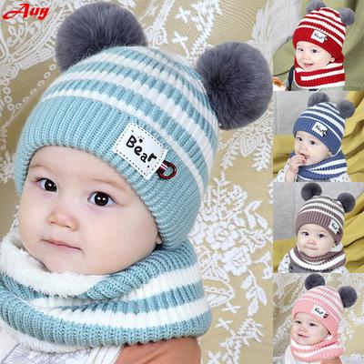 Baby Hat,AutumnFall Toddler Boys Girls Earflaps Knited Winter Warm Ball Cap Gift