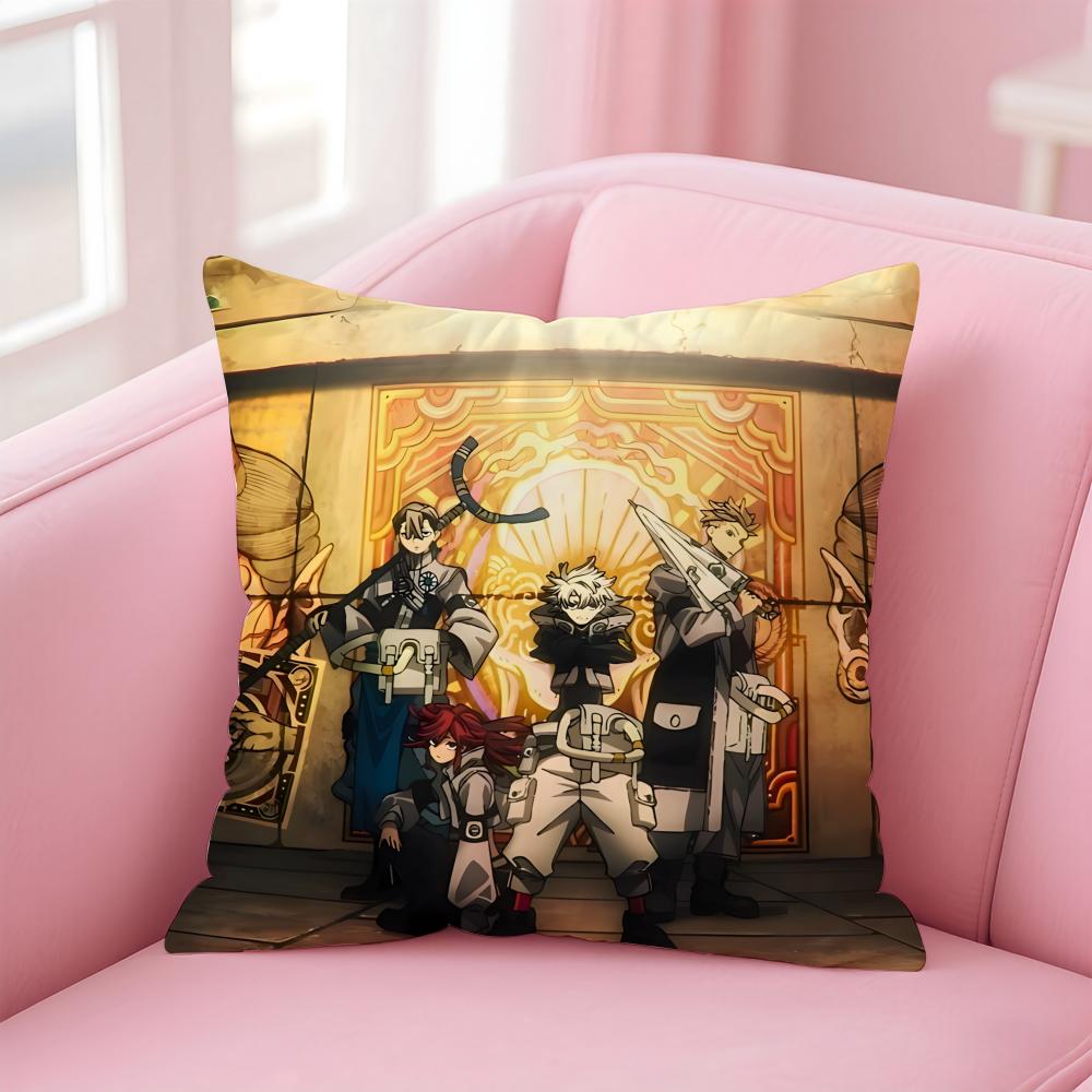 manga gritty GGachiakuta Cushion Cover Pillowcase Short Plush Invisible zipper Room Sofa Cushion Cover