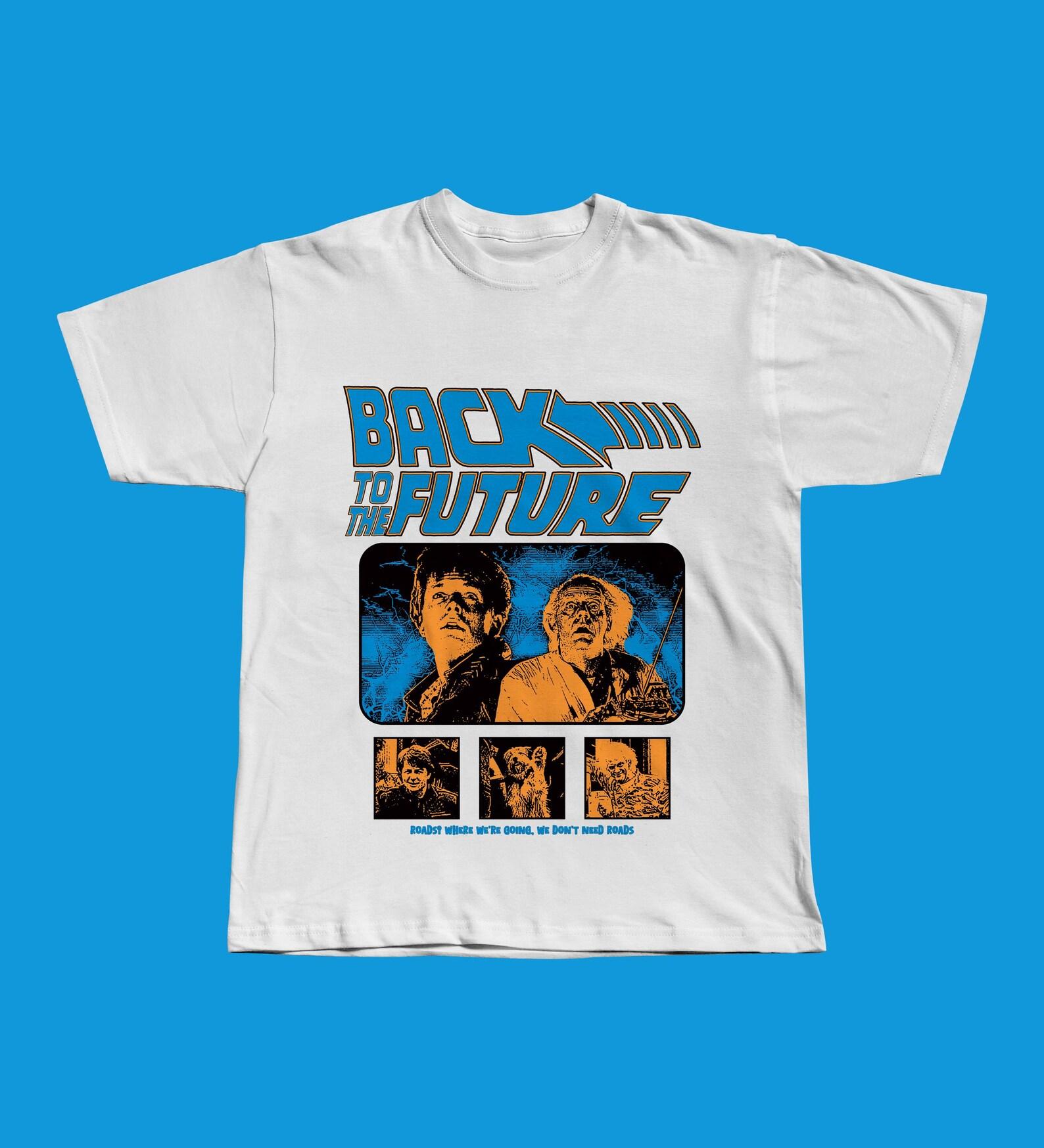 Back to the Future Marty McFly Doc Brown 1985 Sci-Fi Tee 3XL