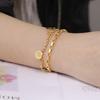 Cazador Spiral Swirl Charm Bracelet Stainless Steel Jewelry Paper Clip Chain Bracelets for Women Gift 2025 Trend Wholesale New