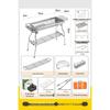 Portable Folding Stainless Steel Charcoal BBQ Grill