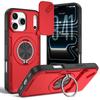 Applicable To iPhone17ProMax Warrior Magnetic Mobile Phone Case Apple 16Pro Window Push Holder 15 Protective Case