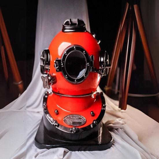 Set of 4 Scuba Diving Helmet Merchant Navy Father's Day Gift For Dad Birthday Gift For Son Anniversary Gift For Friend Home Décor Corporate Gift