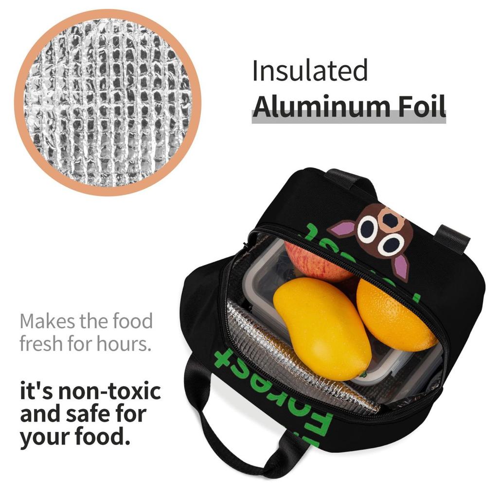 99 Nights In The Forests Thermal Insulated Lunch Bags for Travel Video Games Portable Bento Box Thermal Cooler Lunch Box