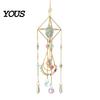 Wind Chime Faux Crystal Suncatcher for Window, Natural Stone Rainbow Maker with Prism Home Decoration Pendant Indoor Outdoor, Home, Garden,