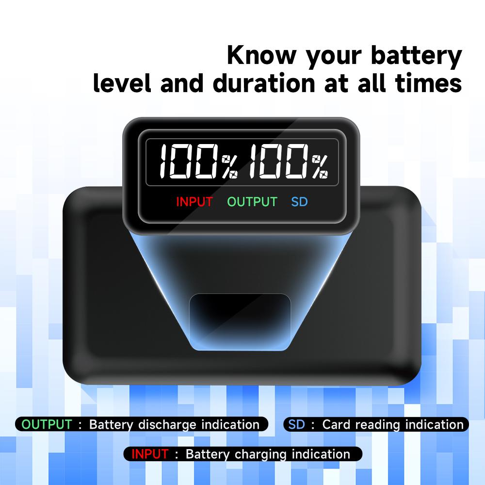 PALO EN-EL25 EN EL25 Battery with Storage Box /SD Card Interface /LCD Display 3 In 1 Charger for Nikon Z30 Z50 ZFC Z 50 Z FC
