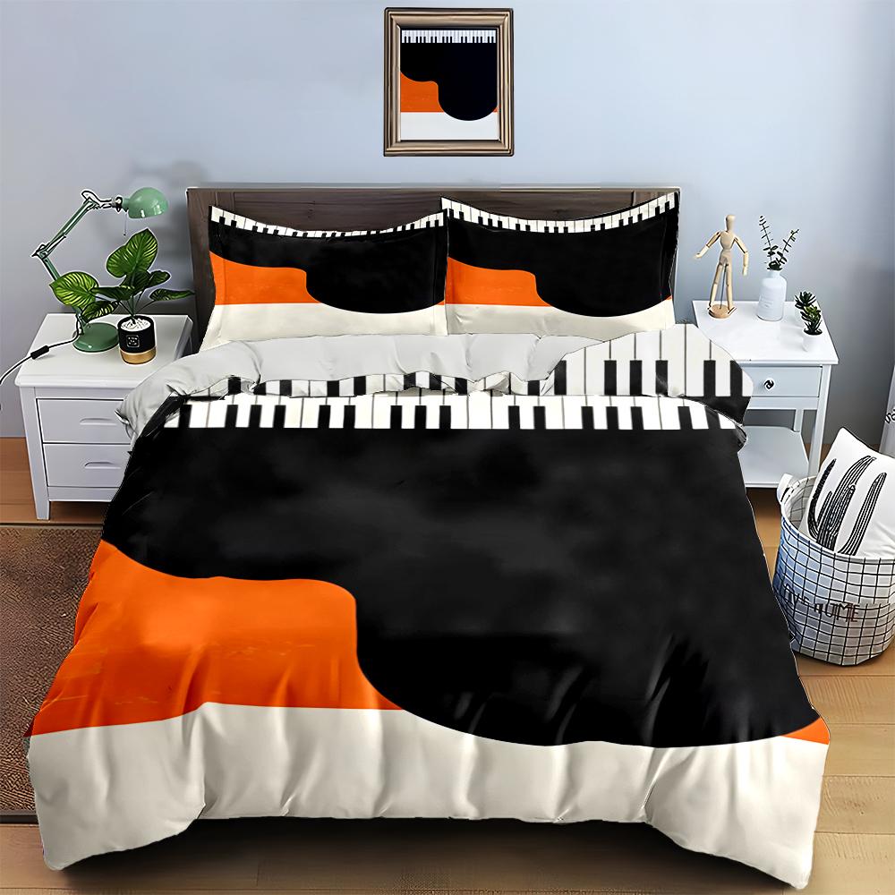 Keyboard-inspired design. Bedding Duvet cover sets Duvet covers Pillowcases gifts (1 * Duvet Cover 2 * Pillowcases, without duvet insert)
