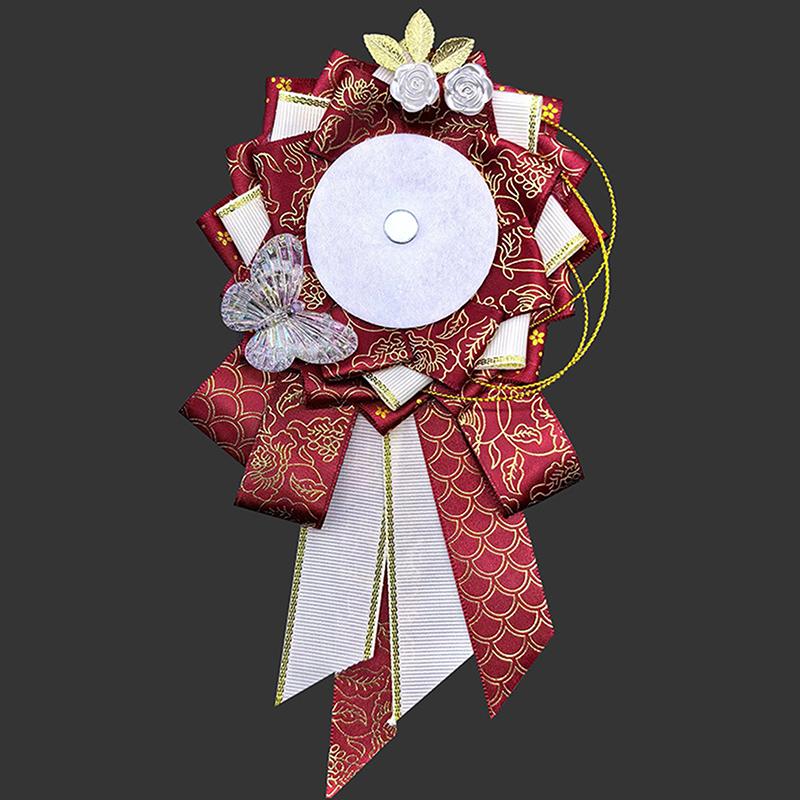Bånd Cosplay Ita-vesker Rosett Beskyttelse Blomst Pins Holder Merkebase Tilbehørray Itabag Dekor