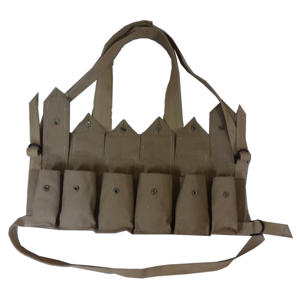 Rhodesian Bush War Magazine Chest Rig w/Grenade Pocket - Repro 56-7ZIF-UOBO